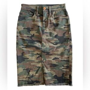 NSF by revolve Camouflage Midi Jean Skirt size 26